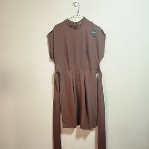 Closet london kimono pencil dress with tie color chocolate size 10